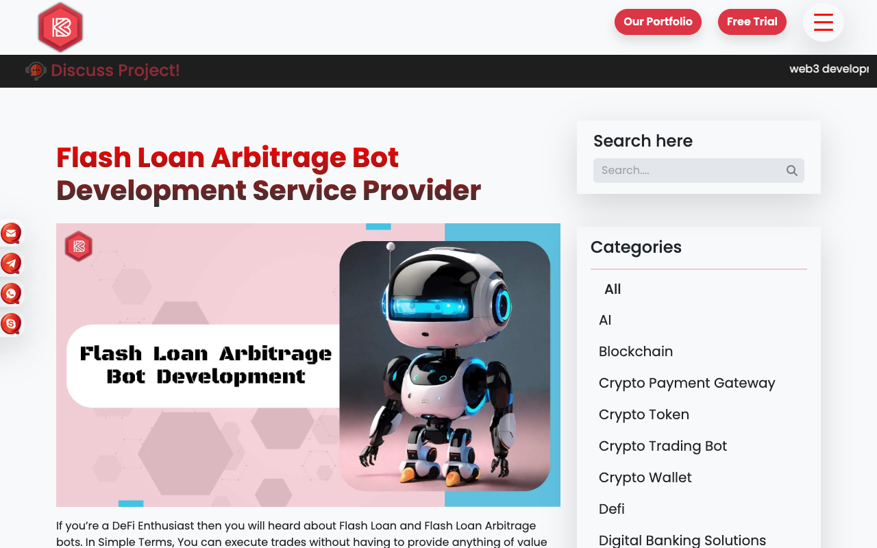 Flash Loan Arbitrage Bot Development - Achieve unmatched trading efficiency