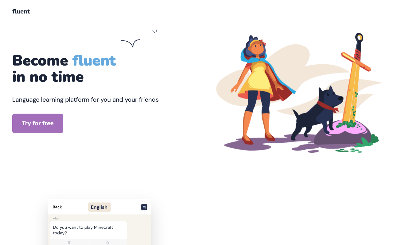 Fluent - Learn a new language by speaking with AI