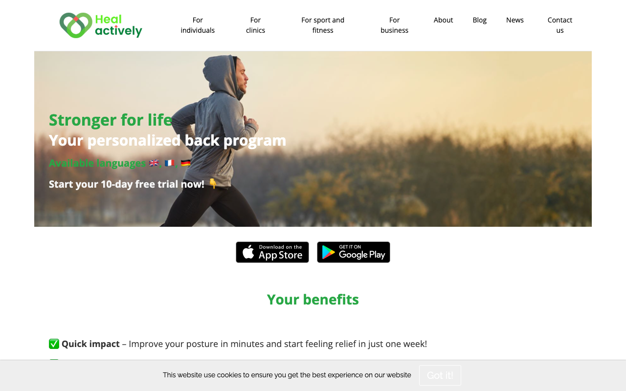 Healactively - Your Personalized Back Wellness Coach Powered by Science+AI