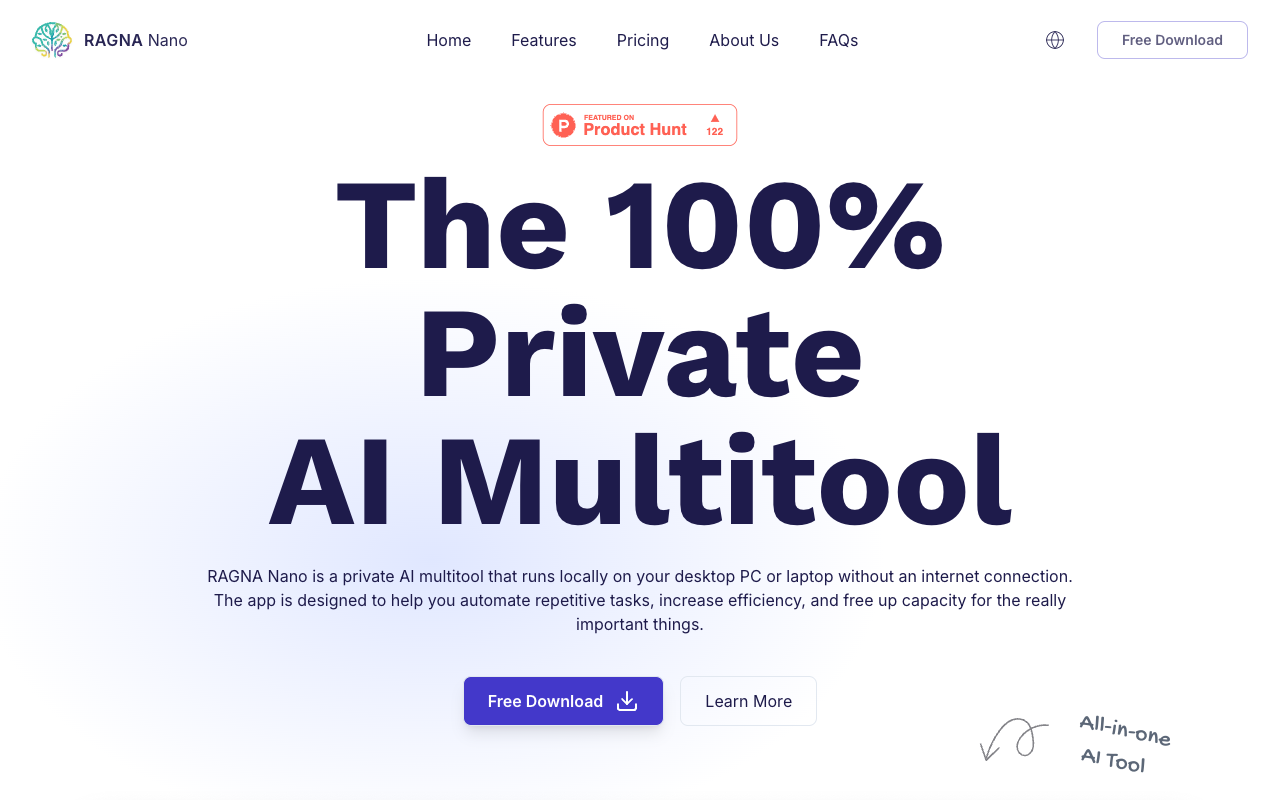 RAGNA Desktop - Your 100% Private AI Chatbot for Desktop