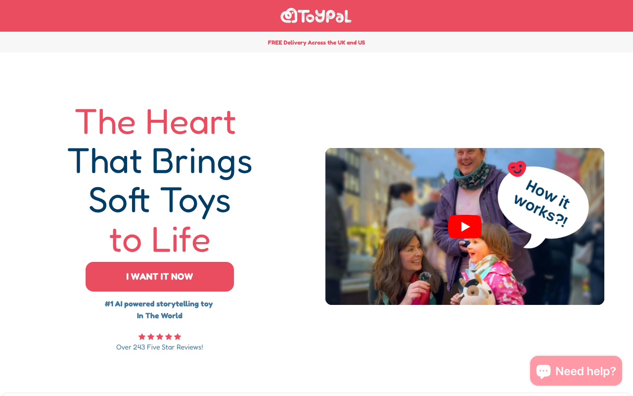ToyPal One - An AI-powered device and app that brings soft toys to life