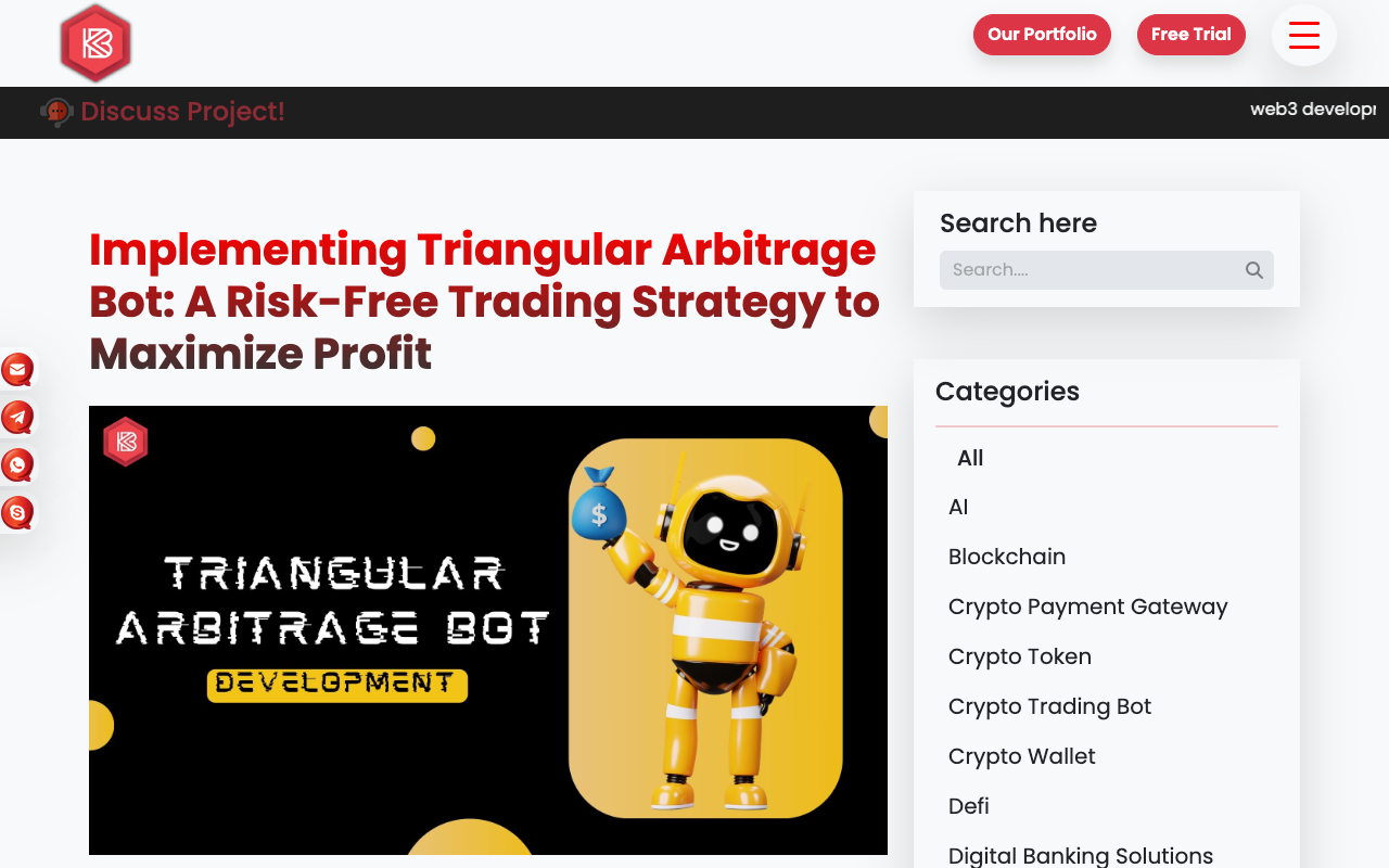 Triangular Arbitrage Bot Development - A Crypto Platform with Profit Potential for Entrepreneurs