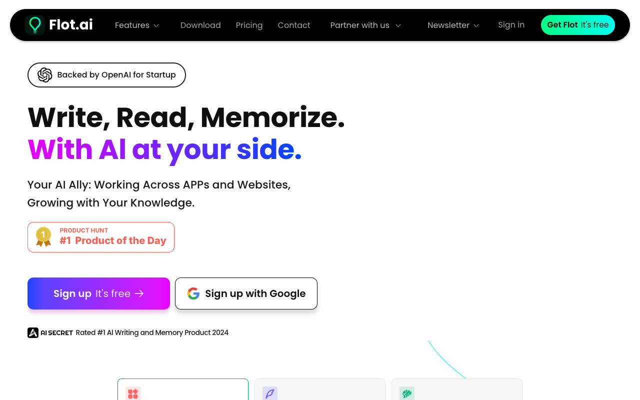 Flot AI Memory - Your personal knowledge base to remember everything
