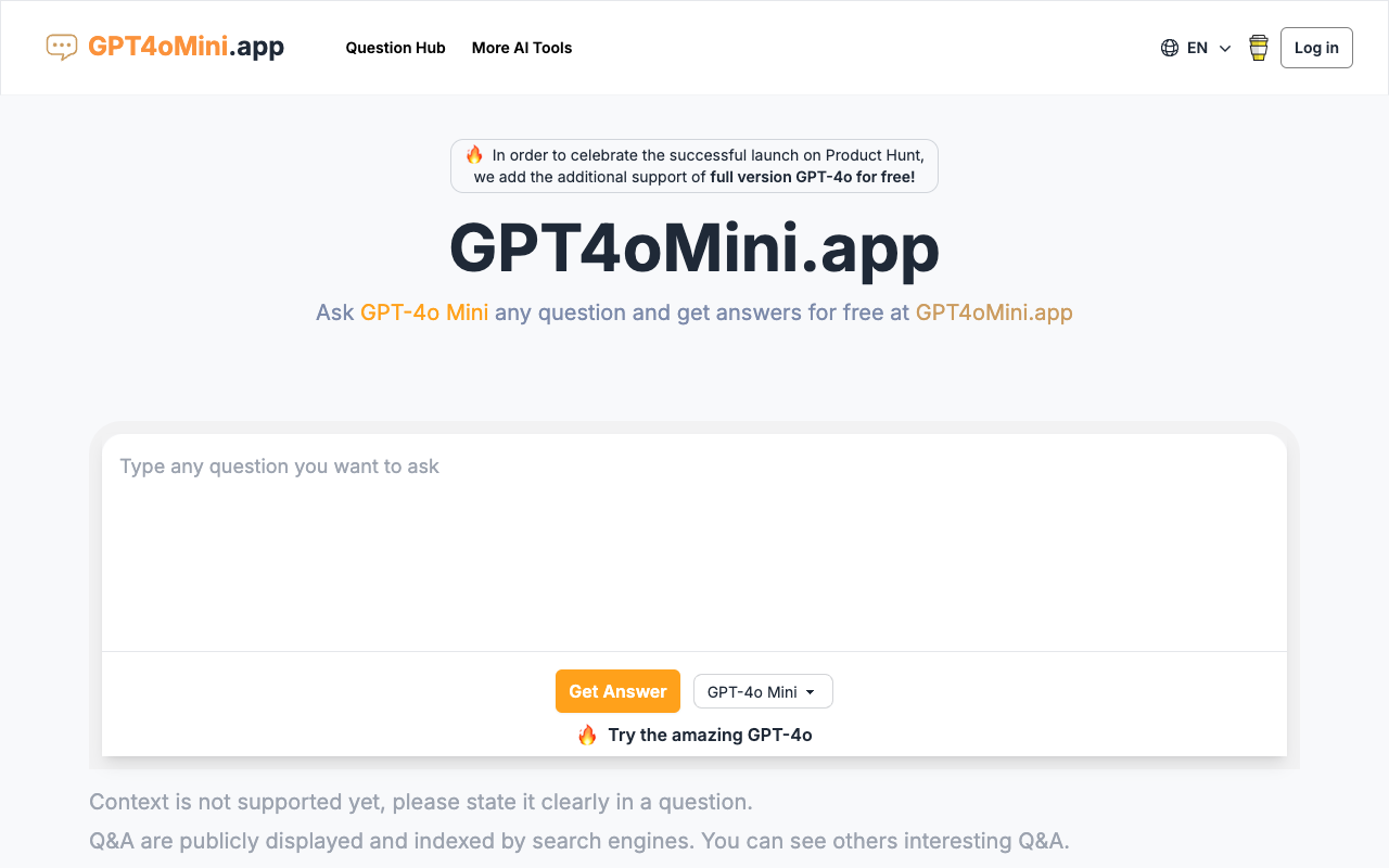 GPT4oMini.app - Free ChatGPT4o-Mini Client