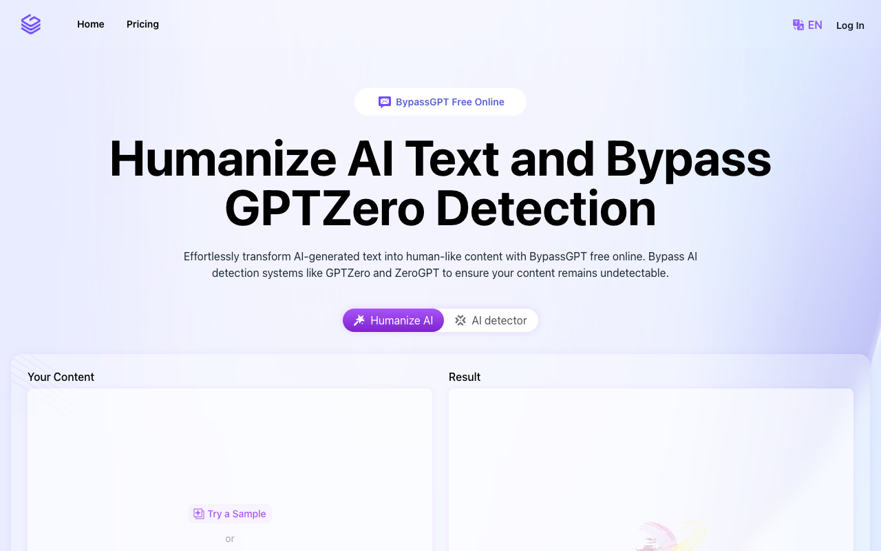 BypassGPT.co - AI Text Humanizer for Enhanced Content Authenticity