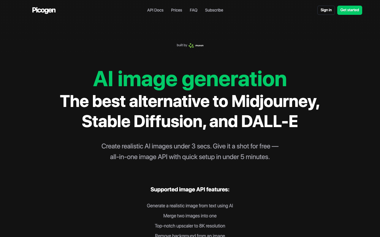 Picogen - Your All-in-One AI Image Generation Solution