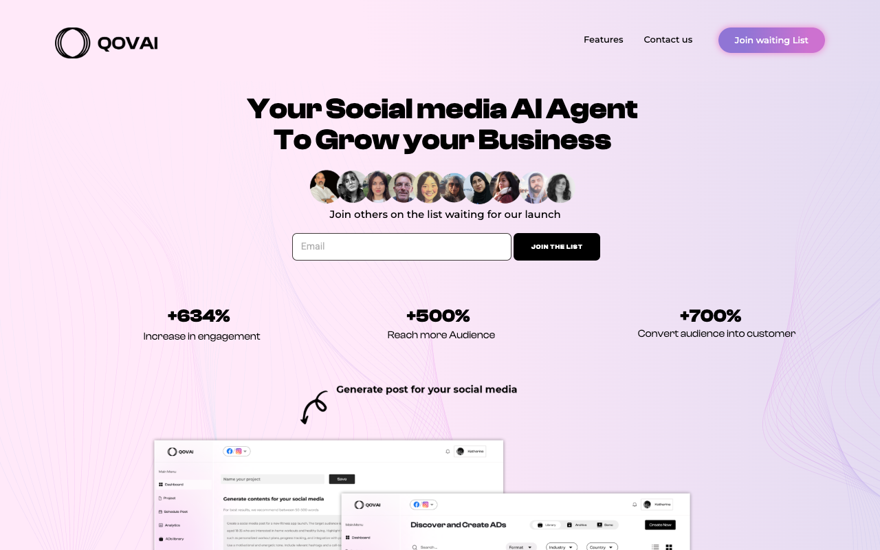 Qovai - Your Ultimate AI-Powered Social Media Marketing Solution