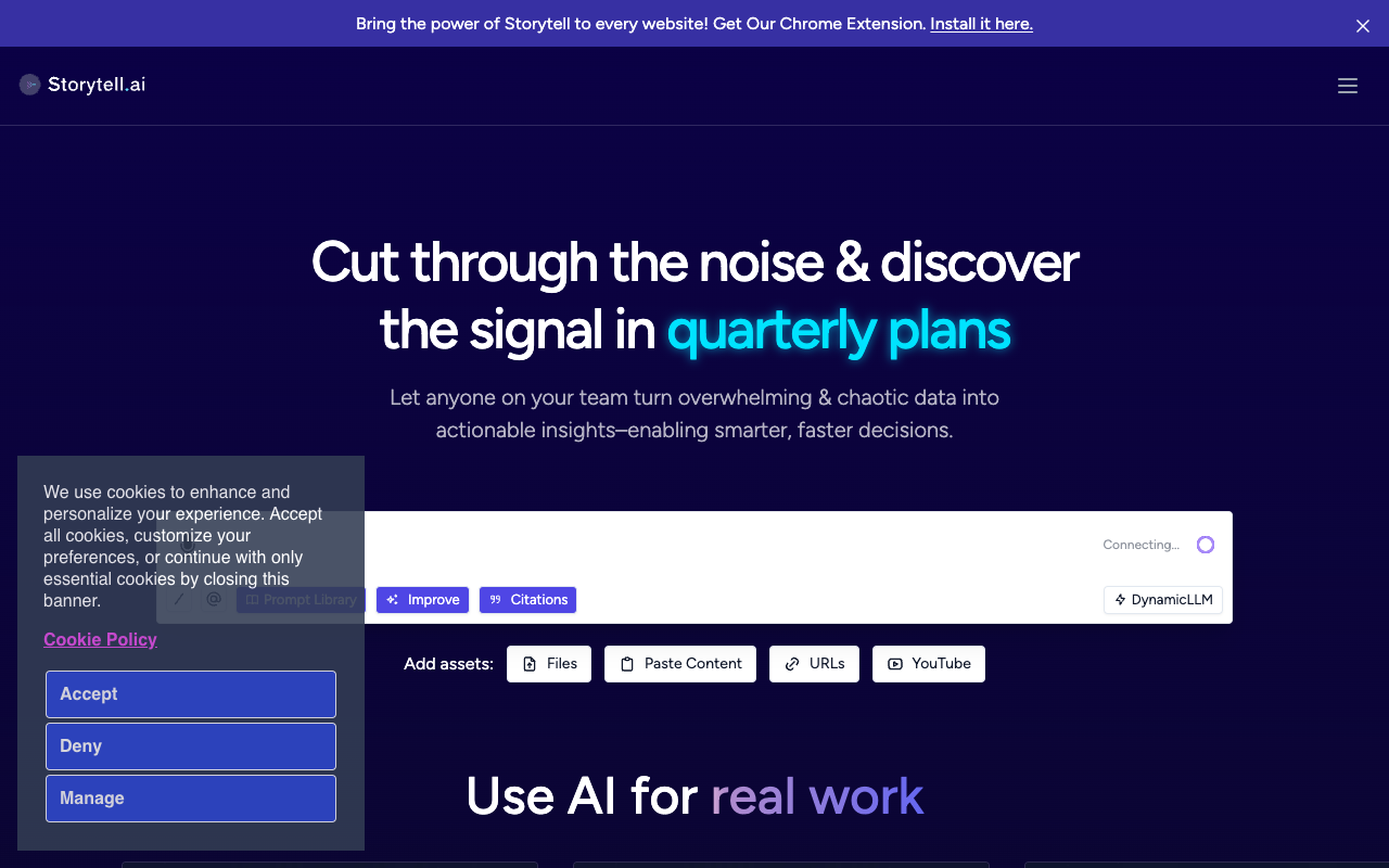Storytell.ai - Revolutionizing Work Efficiency with Smart AI Solutions