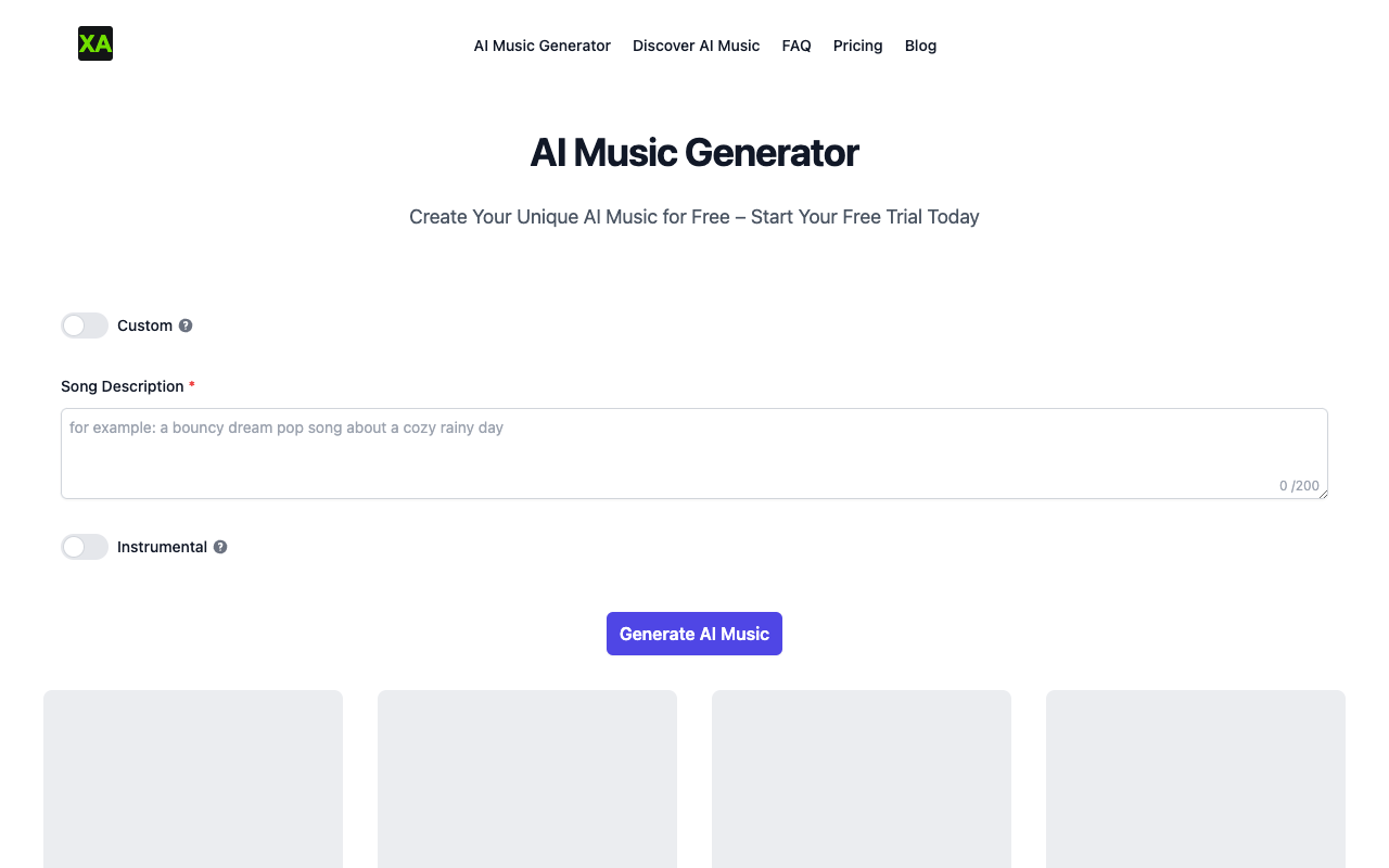 XA AI Music - Transforming Music Creation with AI AI Music