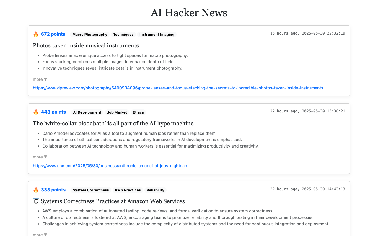 AIHackerNews.com - Your Source for AI-Generated Tech Article Summaries