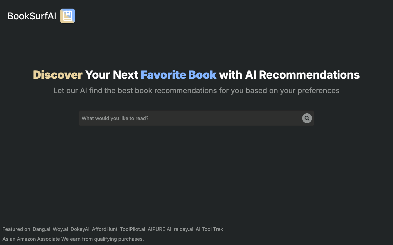 BookSurfAI - AI-Powered Book Recommendations