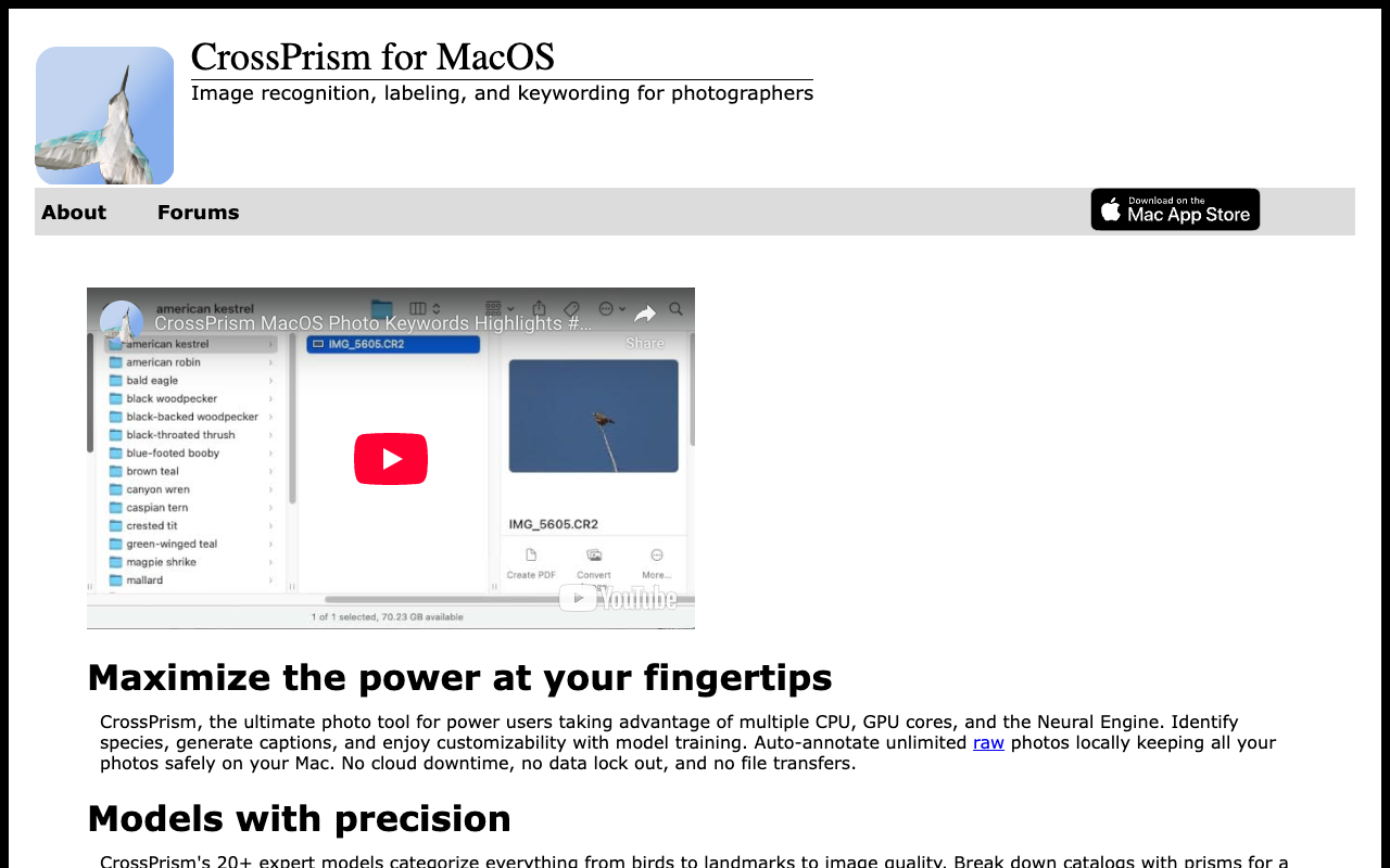 CrossPrism Photo Labeler for MacOS - Advanced AI-driven Photo Labeling Tool