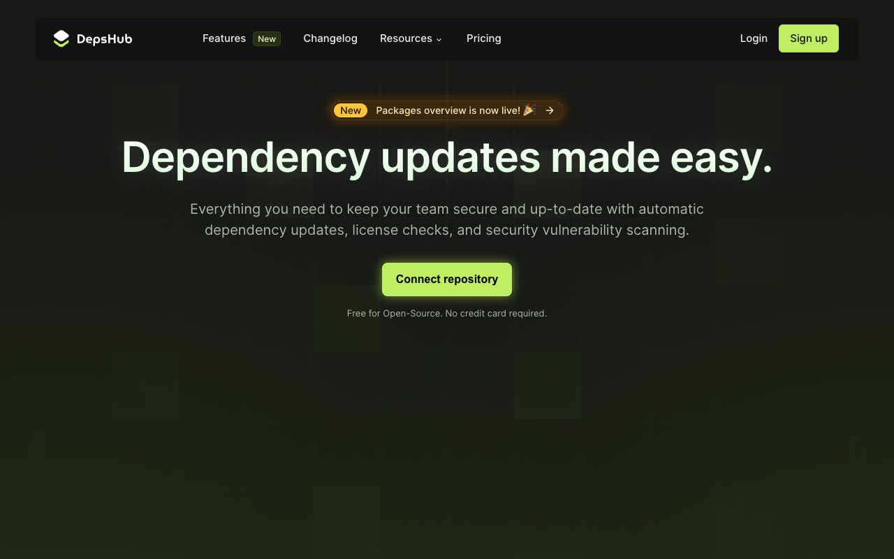 DepsHub - AI-Powered Dependency Update Tool