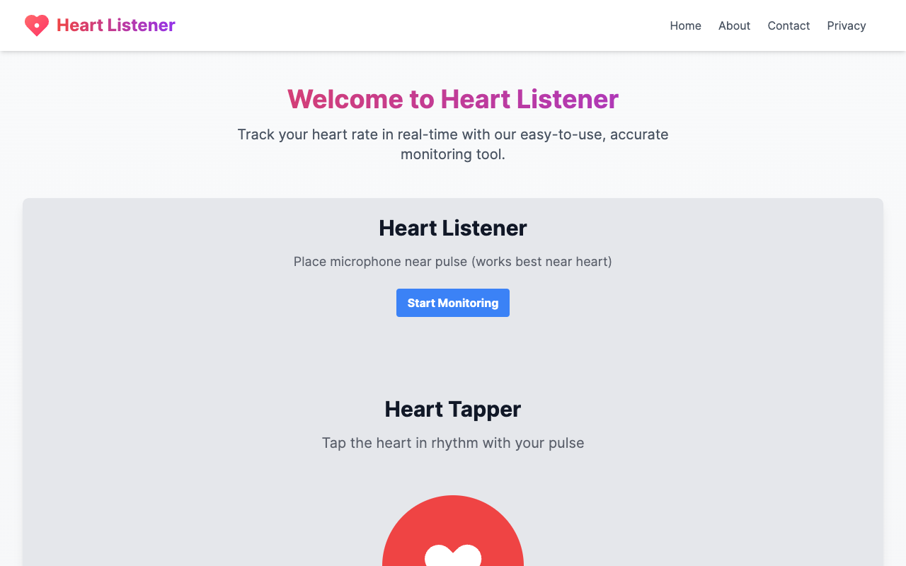 Heart Listener - Transform Your Smartphone into a Heart Rate Monitor