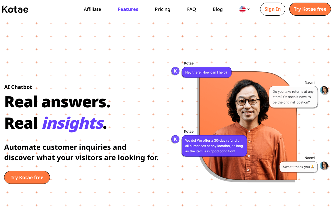 Kotae - Your AI Chatbot for Small Businesses