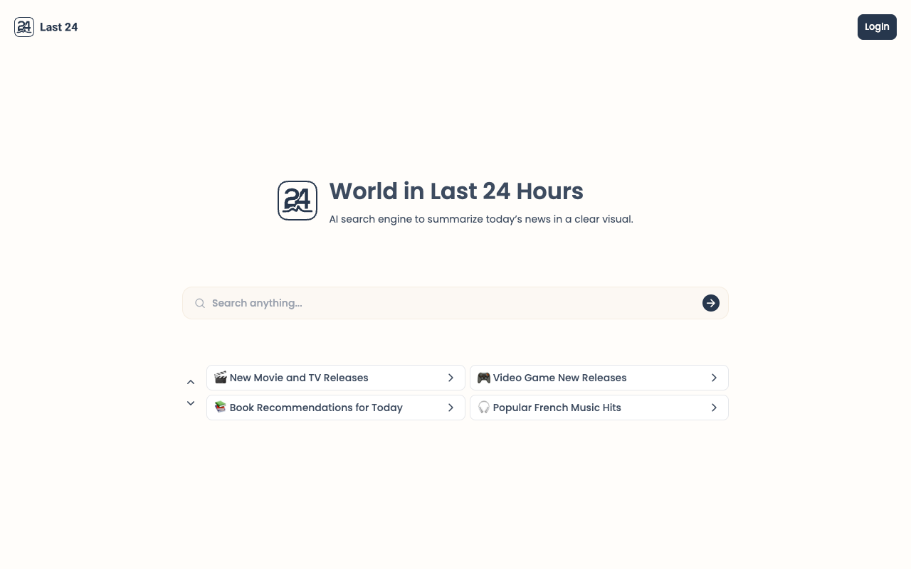 Last24.ai - Your AI-powered world news summary