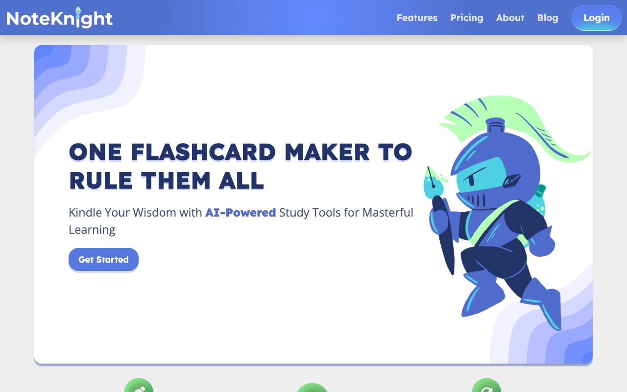 NoteKnight - Enhance Your Learning with AI Flashcard Maker AI Education