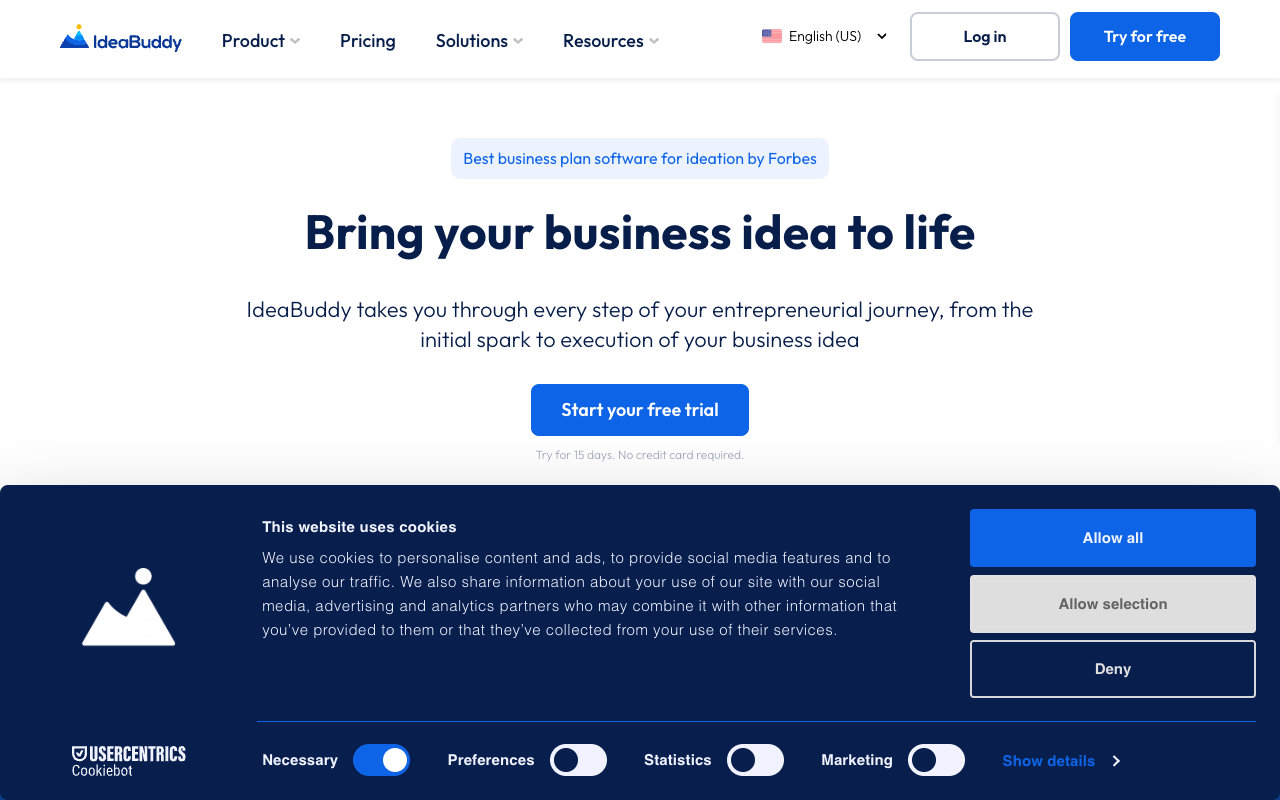 IdeaBuddy - Transform Your Business Ideas with AI-powered Software