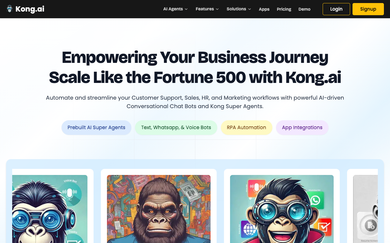 Kong.ai - Streamline Your Business with AI Automation