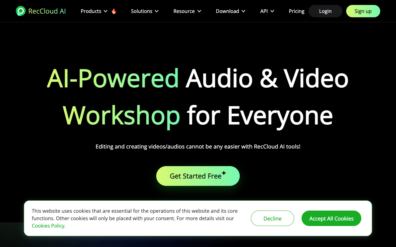 RecCloud - Your All-In-One AI Media Platform