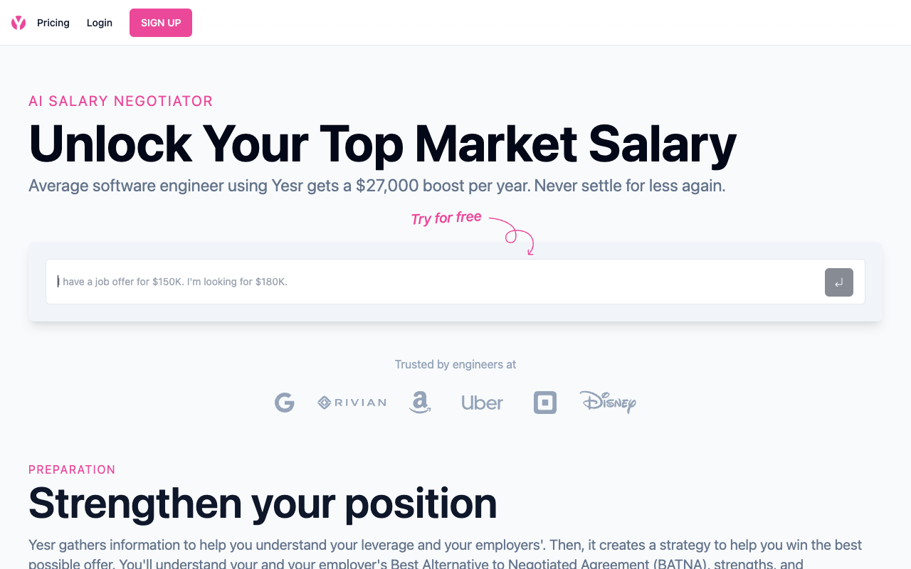 yesr - Enhance Your Negotiation Skills with AI Coaching