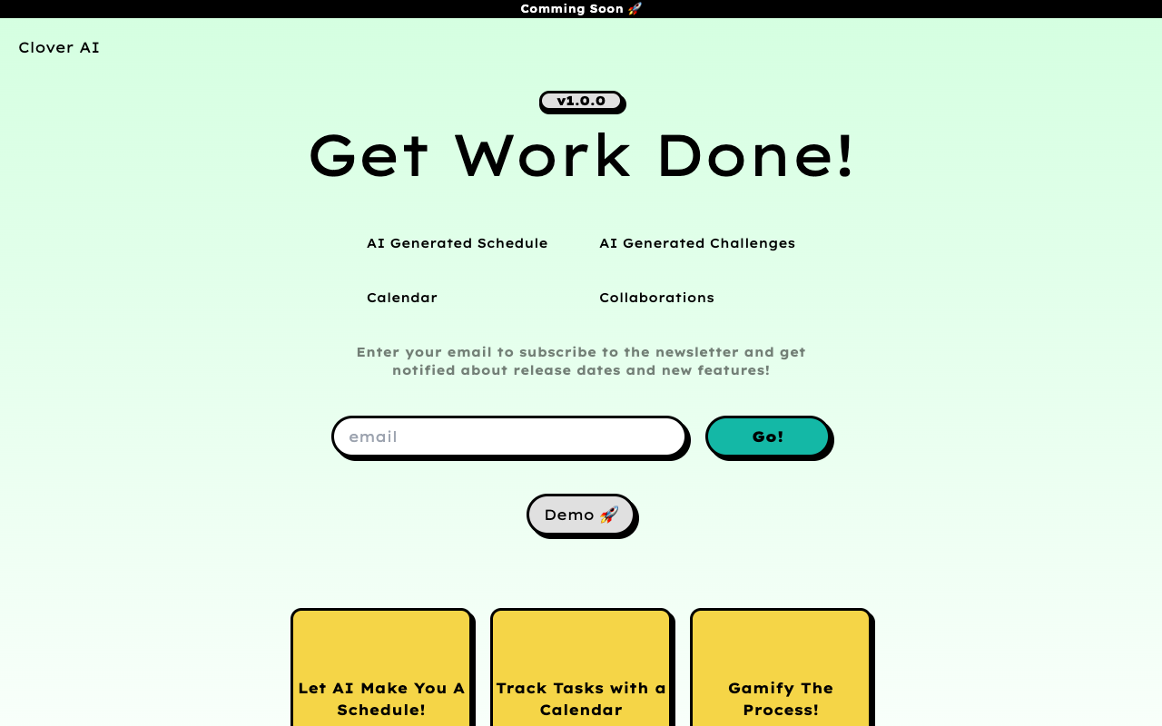 CloverAI - Revolutionizing Student Productivity with AI Scheduling