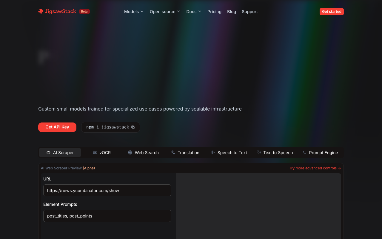 JigsawStack - AI APIs for all tech stacks