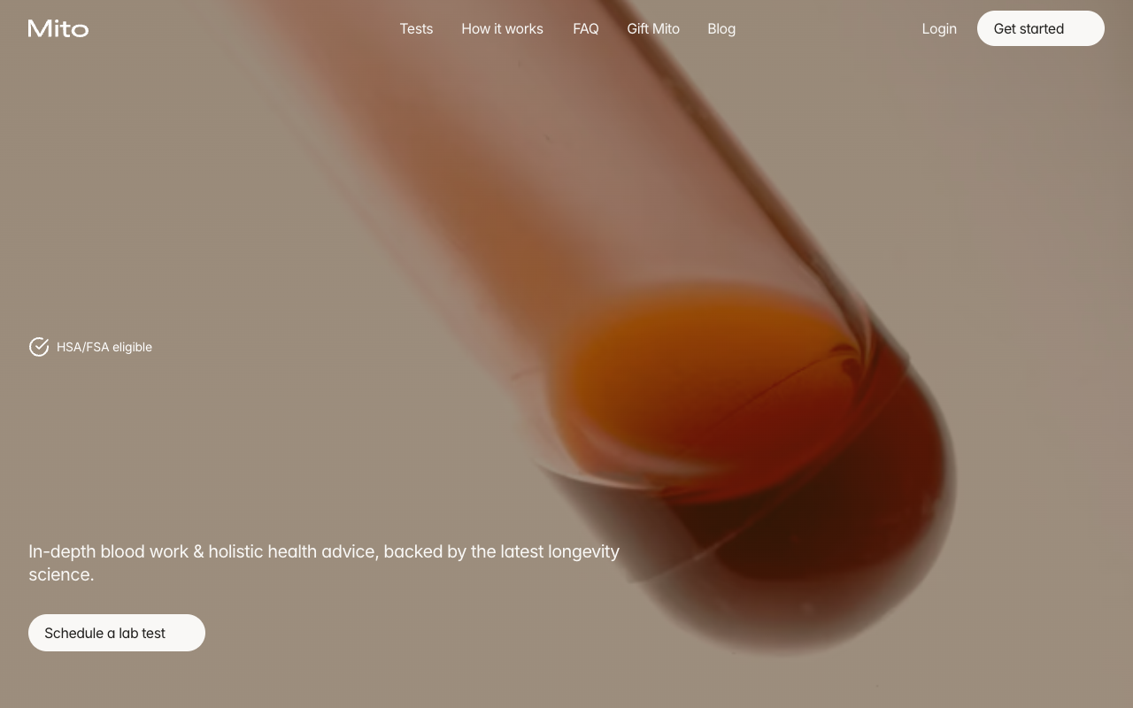 Mito Health - Personalized Health Plans with Bloodwork Insights