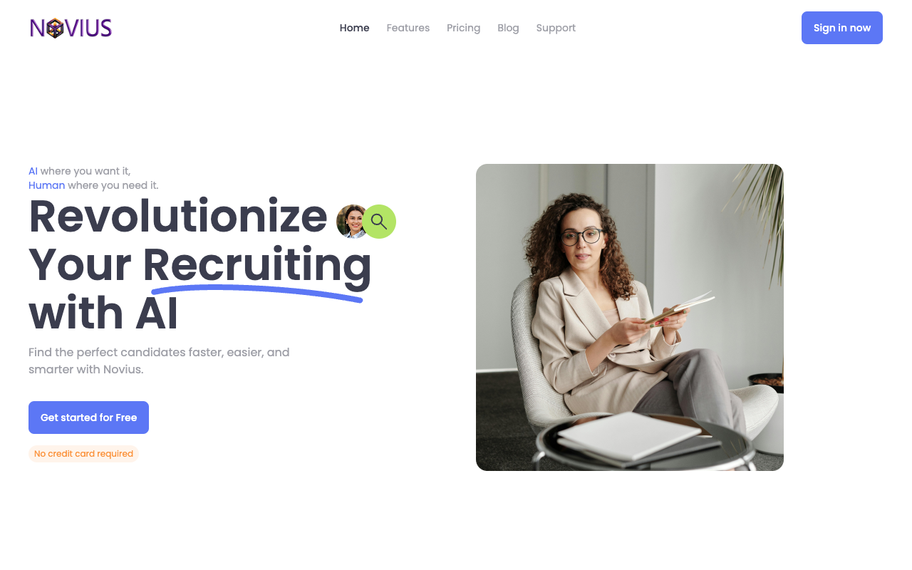 Novius AI Recruiter - Transforming Recruitment with AI Precision and Efficiency