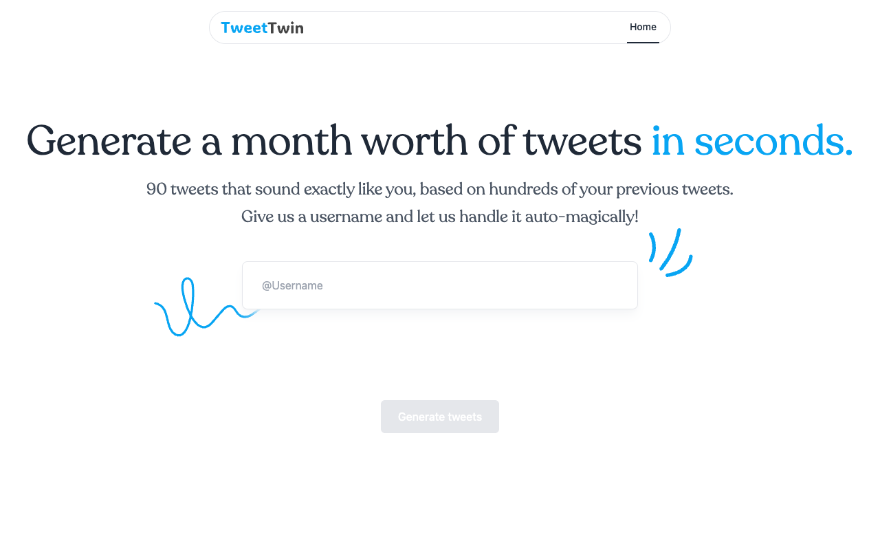TweetTwin - Personalized AI Tweet Generator