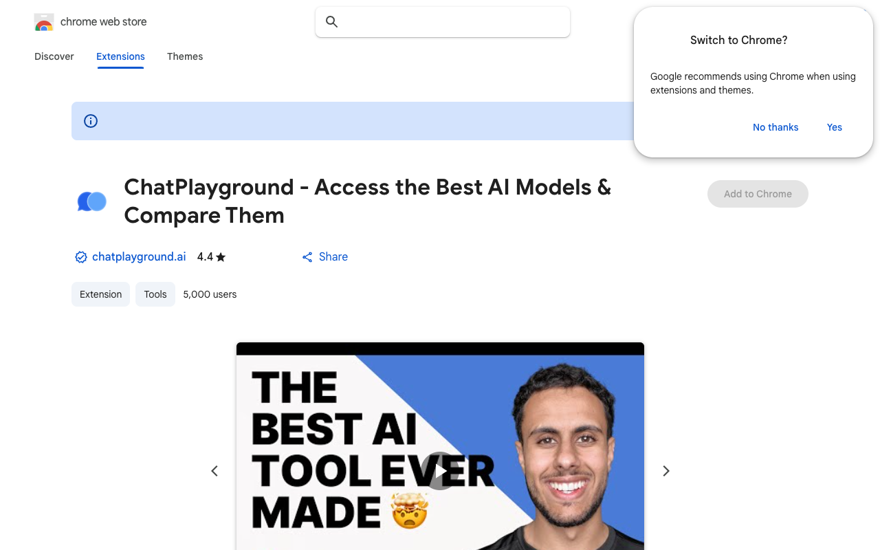 ChatPlaygroundAI - Your Gateway to Top AI Models and AI Browser Copilots