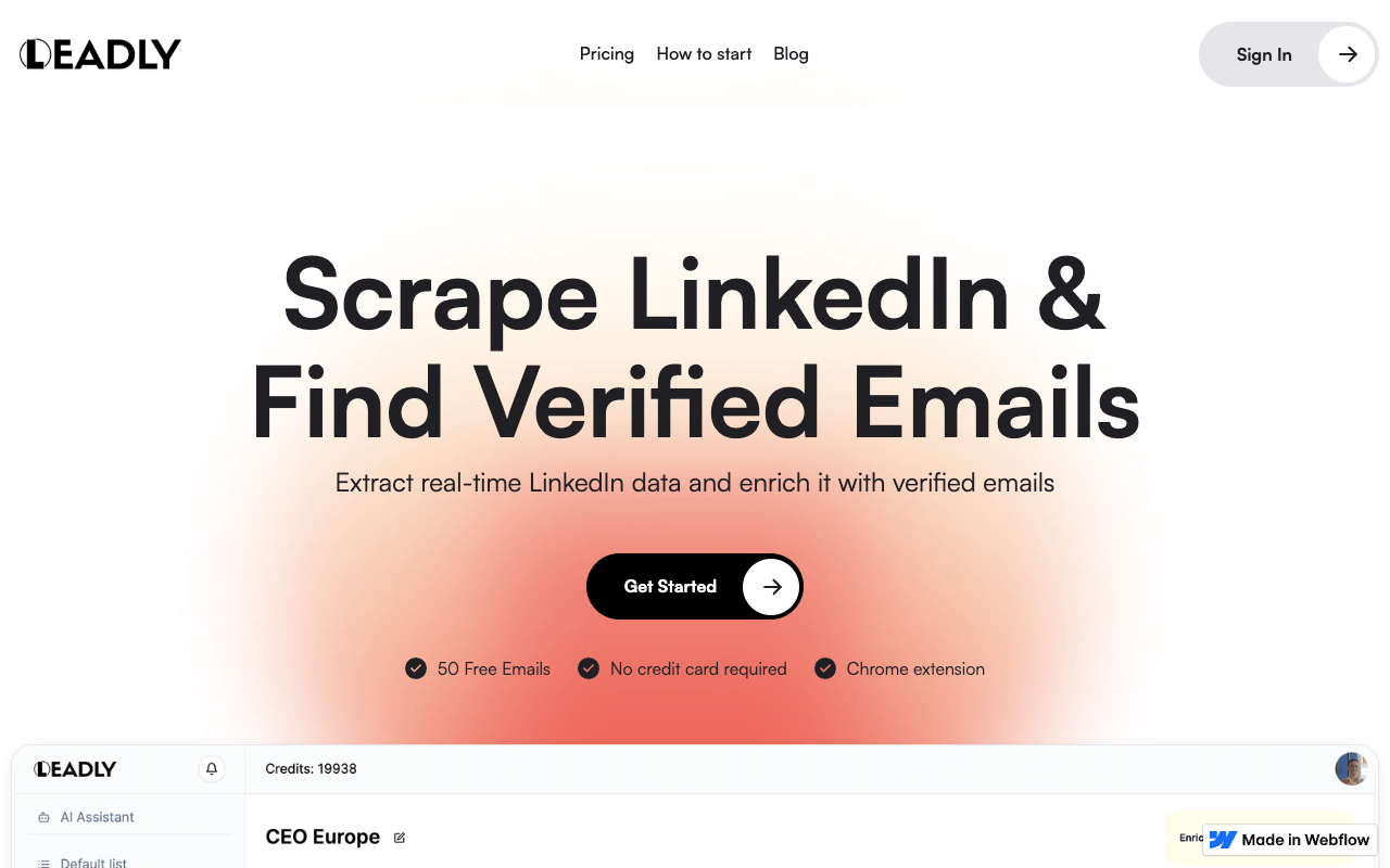 Leadly - Empower Your Business with AI-Driven Email Finder