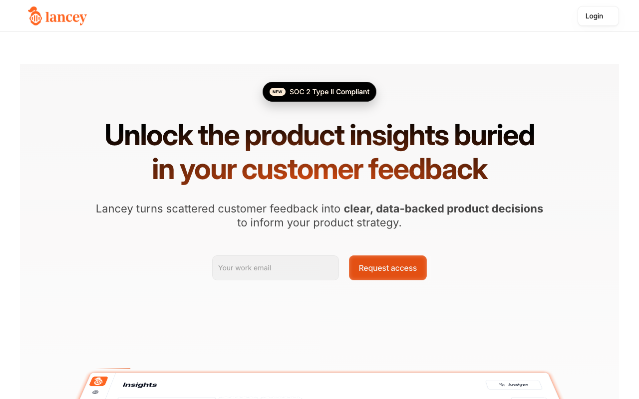 Lancey - AI-driven Product Insights for Building User-Centric Features