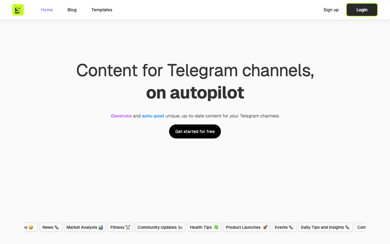 Supachat - Streamline Your Telegram Channel Management