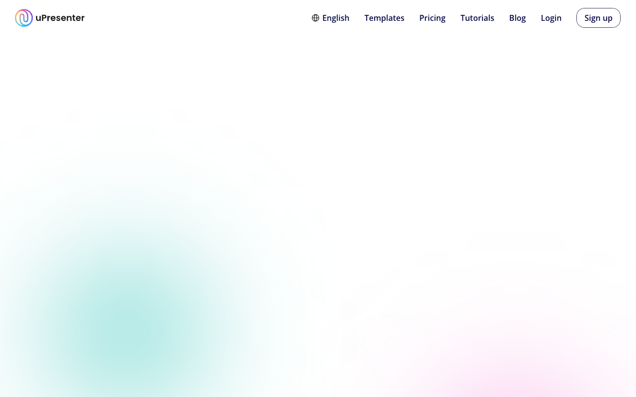 uPresenter - AI-powered platform for presentations and quizzes