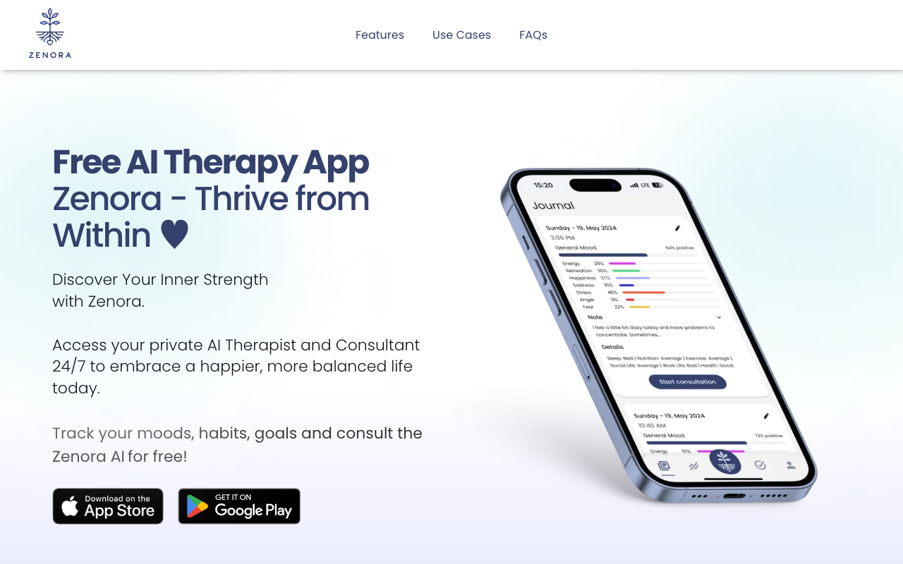 Zenora - Empowering Mental Well-being with AI Support