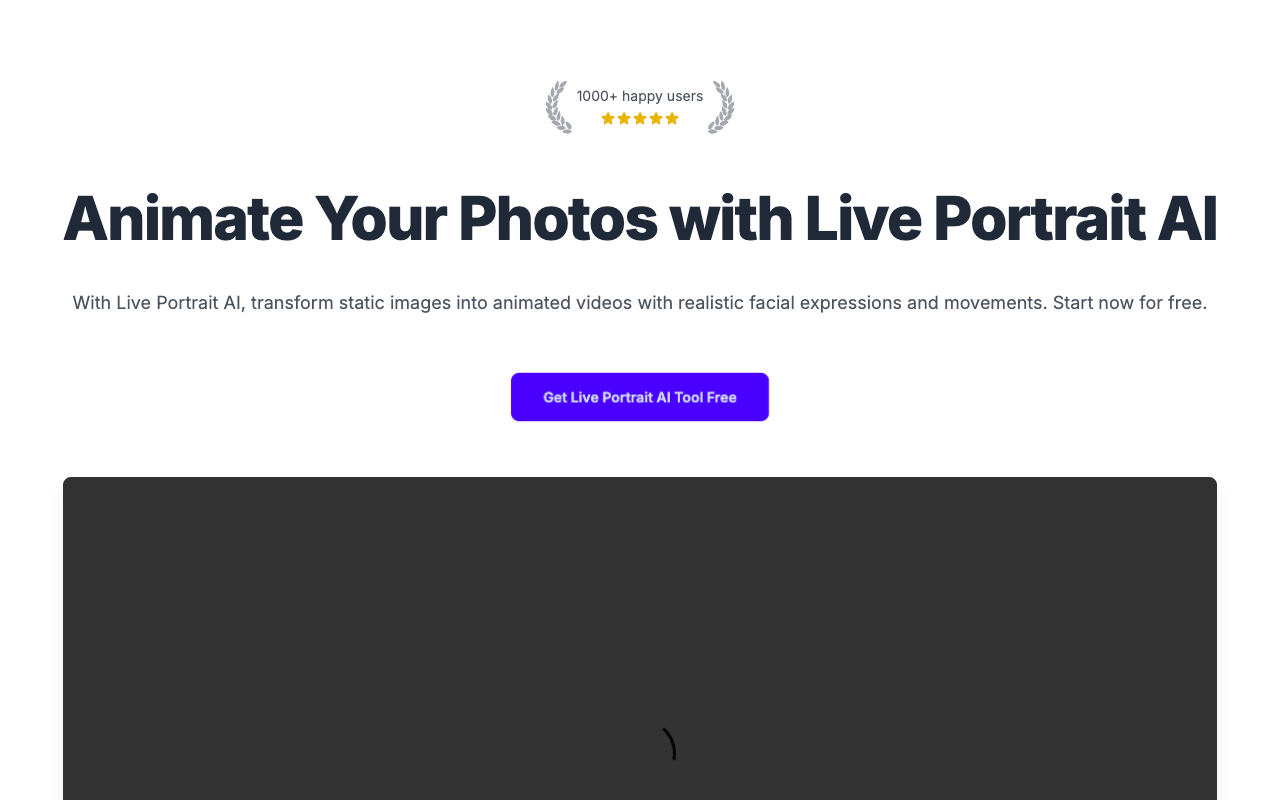 Live Portrait AI Tool - Bring your portraits to life