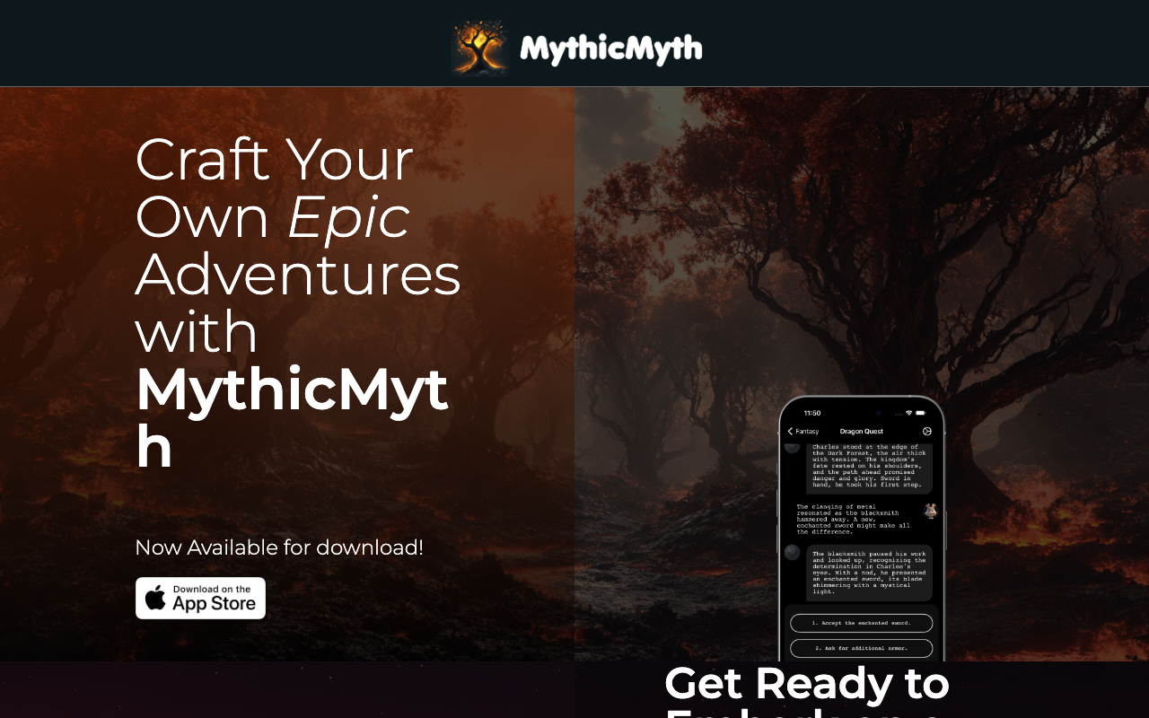 MythicMyth - AI-Powered Interactive Storytelling Platform