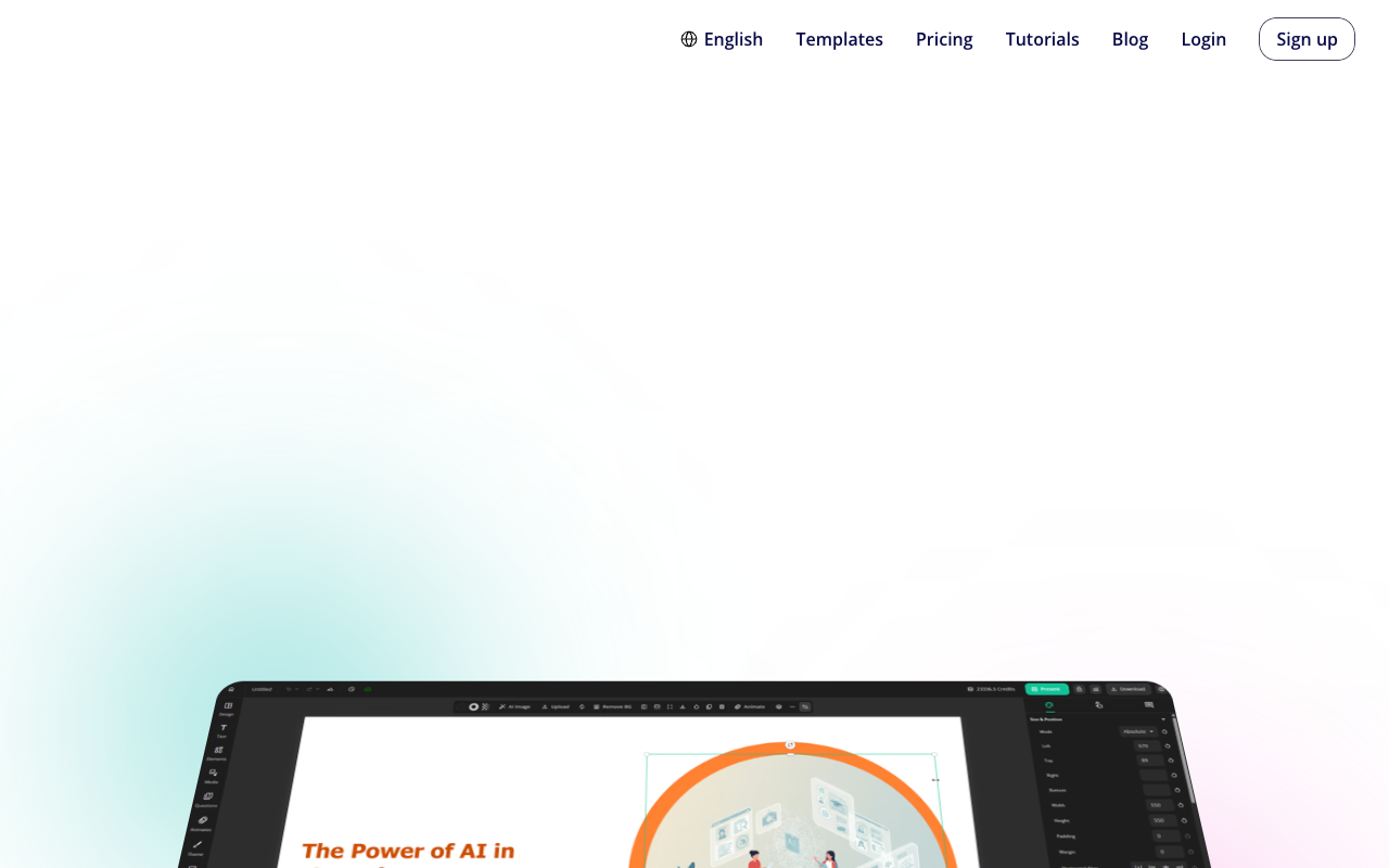 uPresenter - AI-powered platform for generating presentations and quizzes