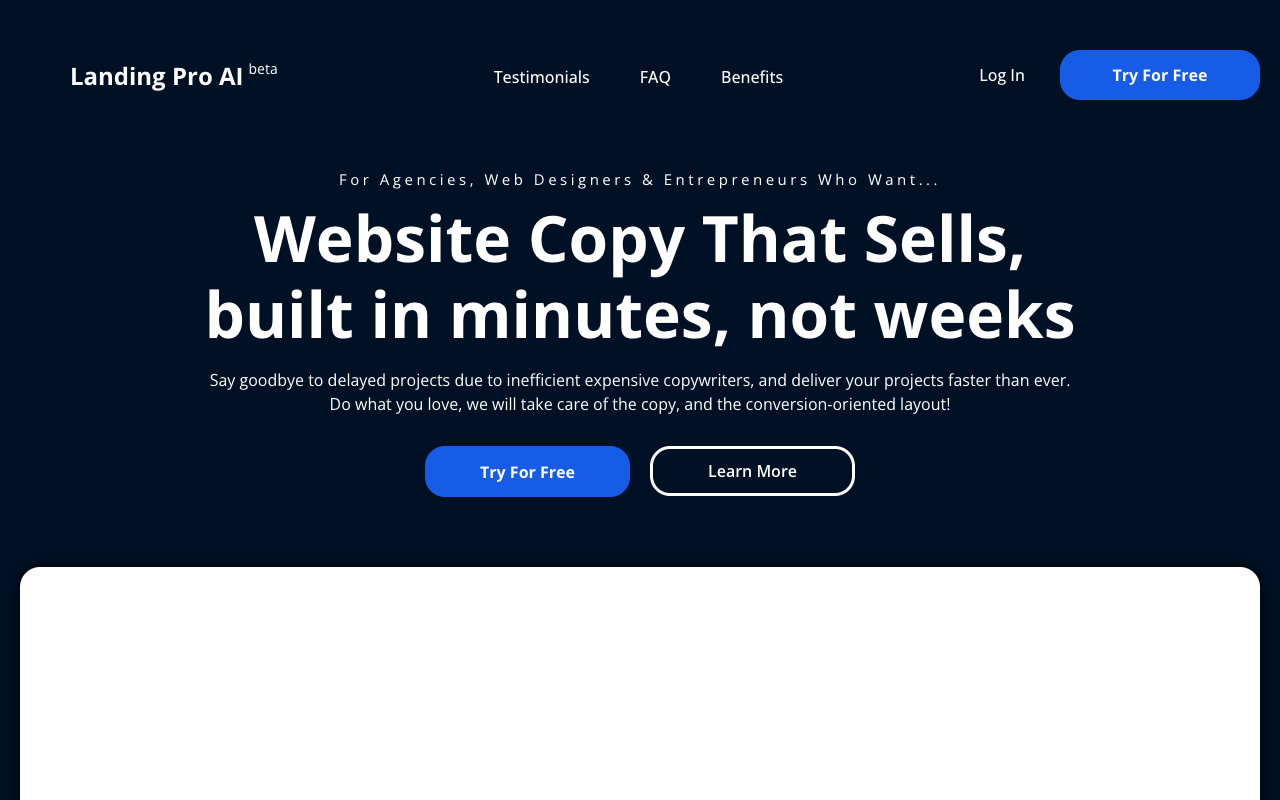 LandingPro AI - Boost Your Sales with AI-Powered Website Copy AI Marketing