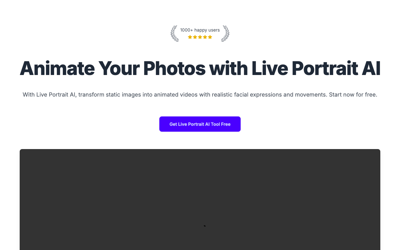 Live Portrait AI Tool - Transforming Static Photos into Dynamic Videos