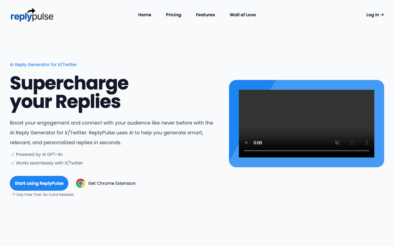 Reply Pulse - Enhance Engagement and Growth on X/Twitter