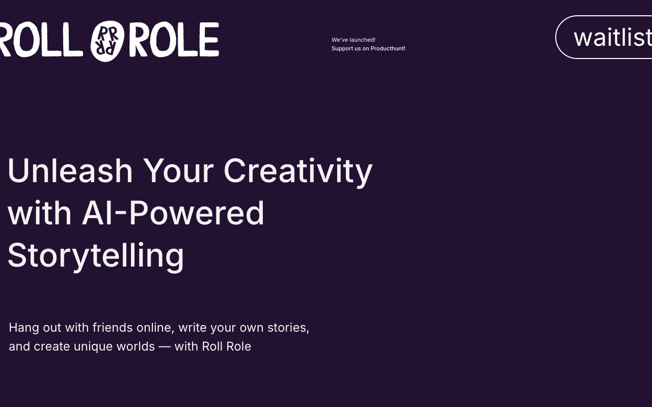 Roll Role - AI-Powered Interactive Storytelling Platform