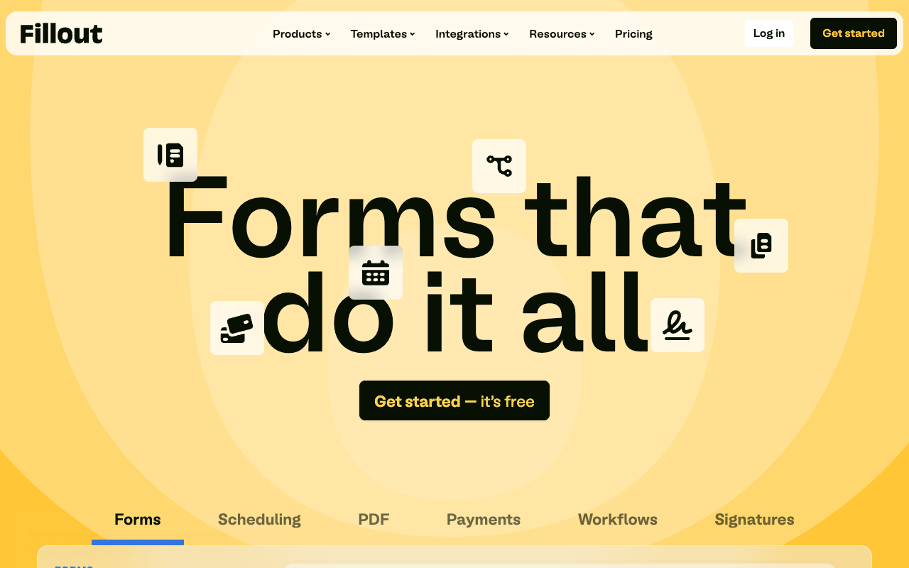 Fillout Workflows - Free AI automations for online forms and scheduling