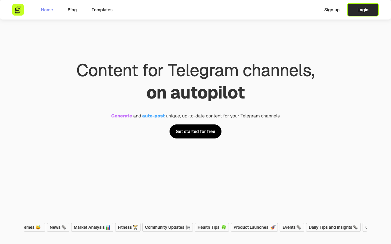 Supachat - Automate Your Telegram Channel Management