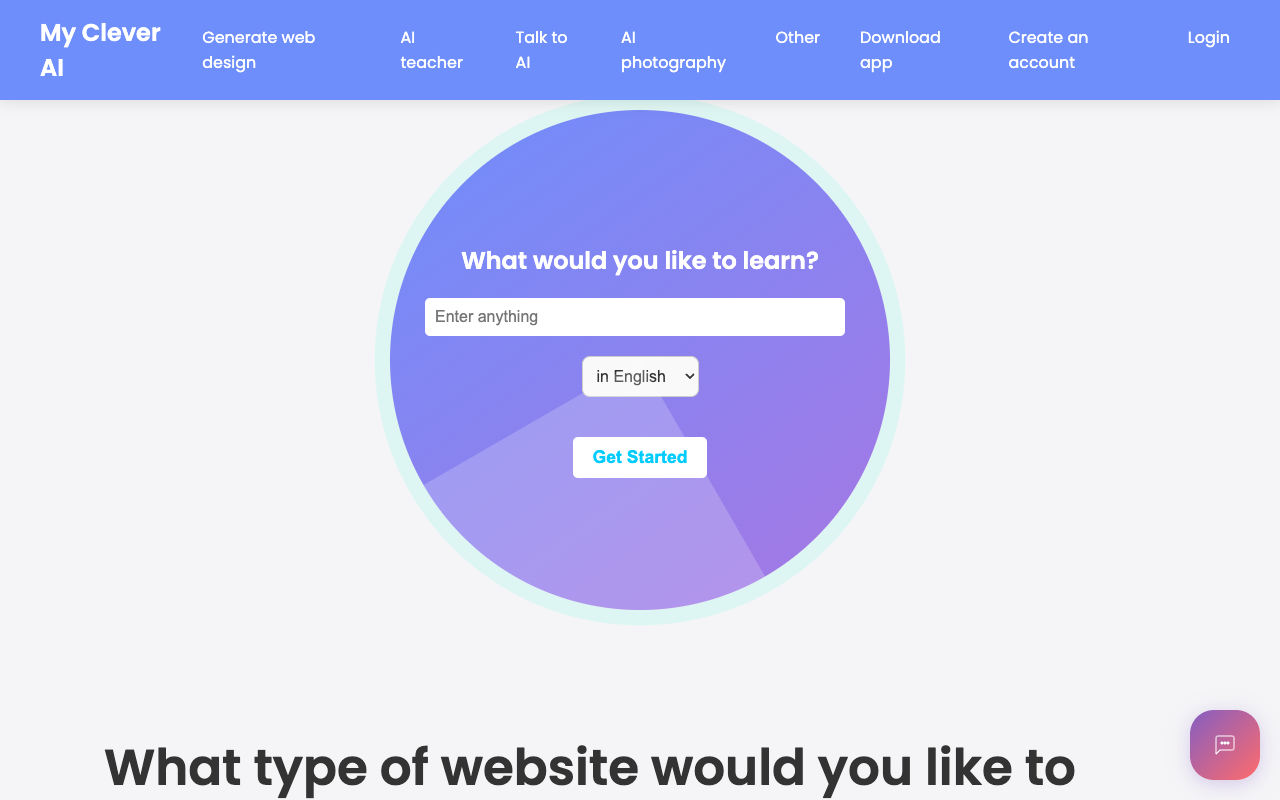MyCleverAI - Your AI Website Builder for Easy Web Design