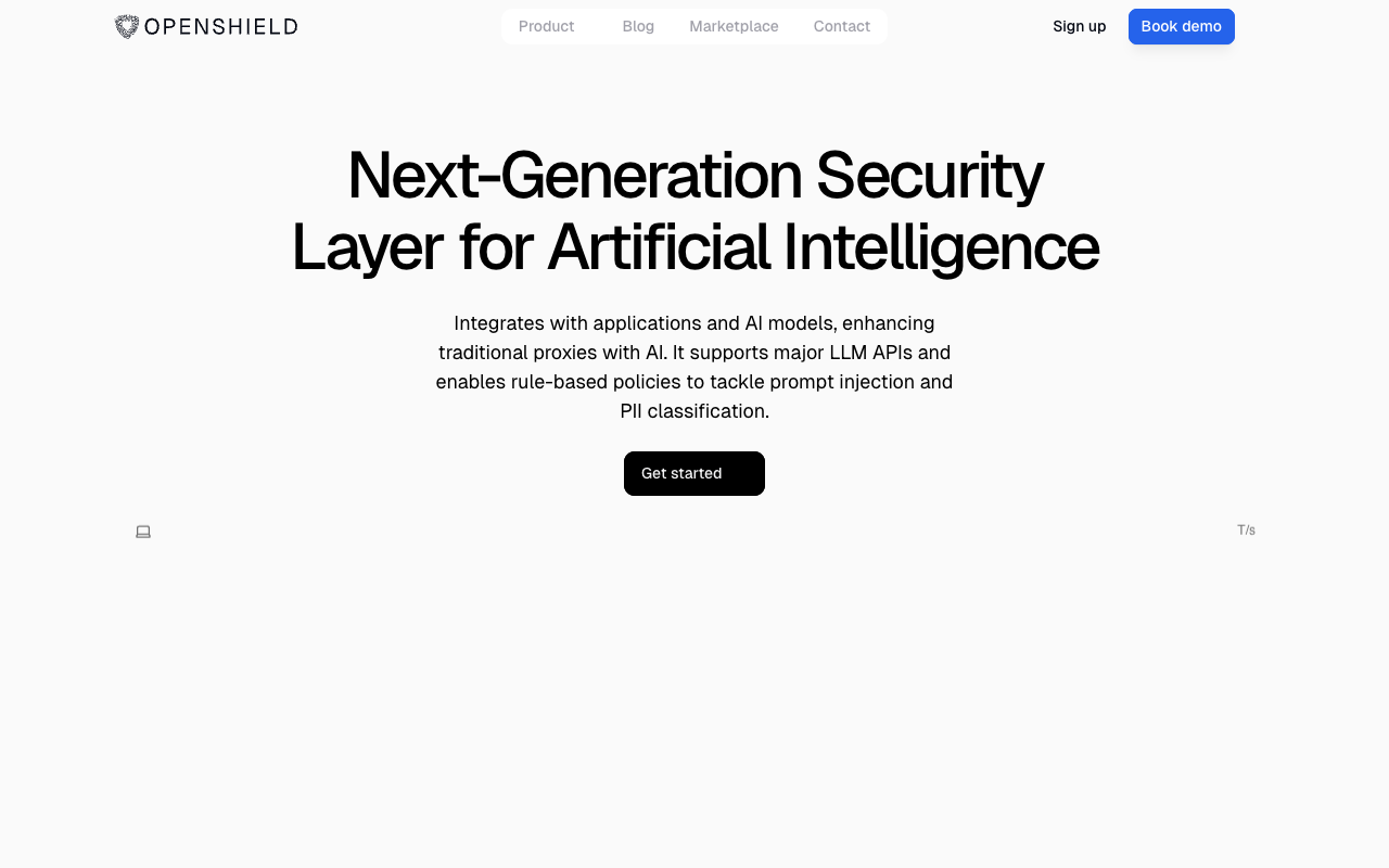 OpenShield - Enhancing AI Model Security with a New Generation Layer
