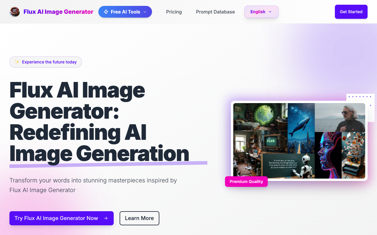 Flux Image AI - Redefining AI Image Generation with FLUX AI Image Generator