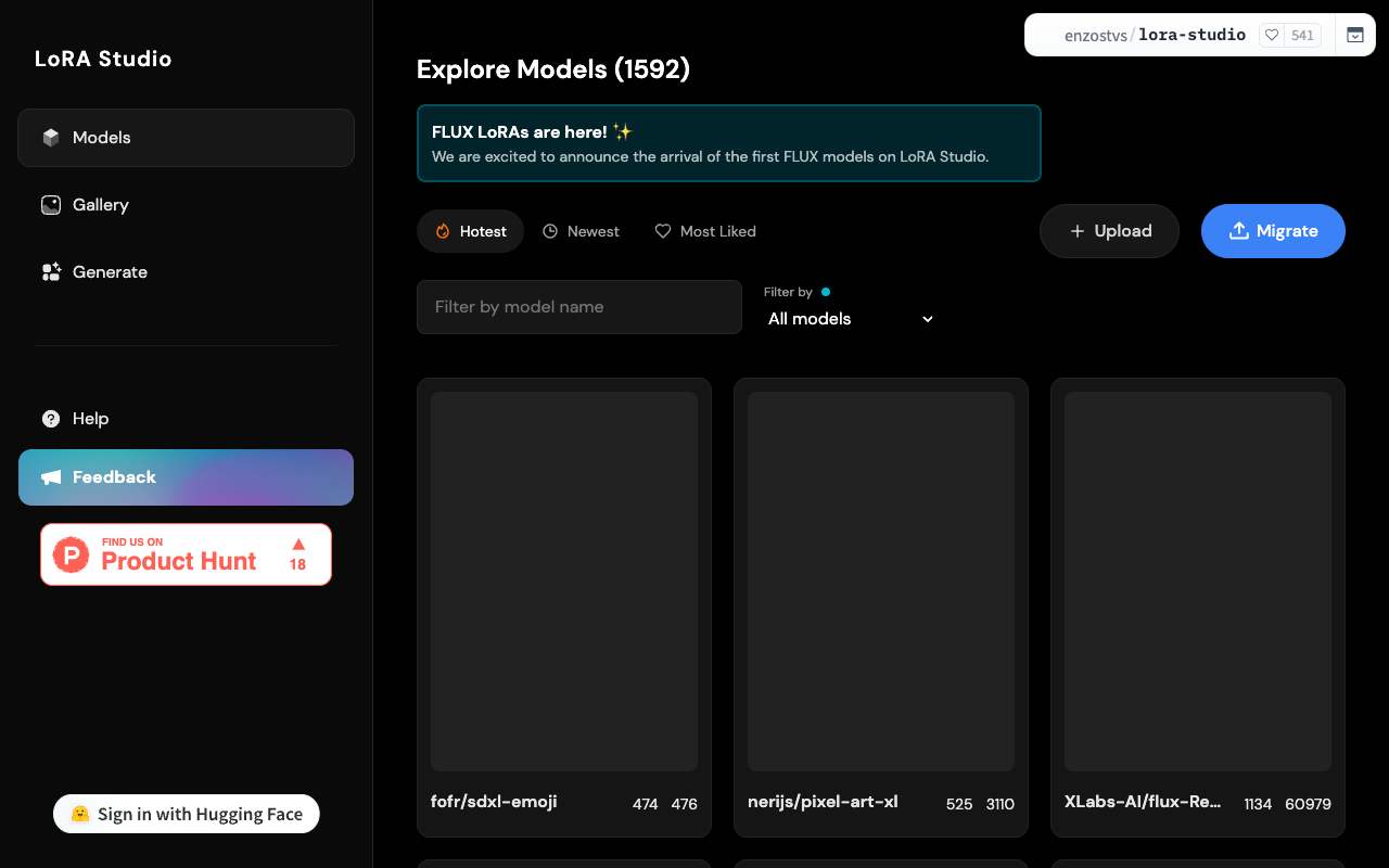LoRA Studio - Your All-in-One Generative Art AI Platform