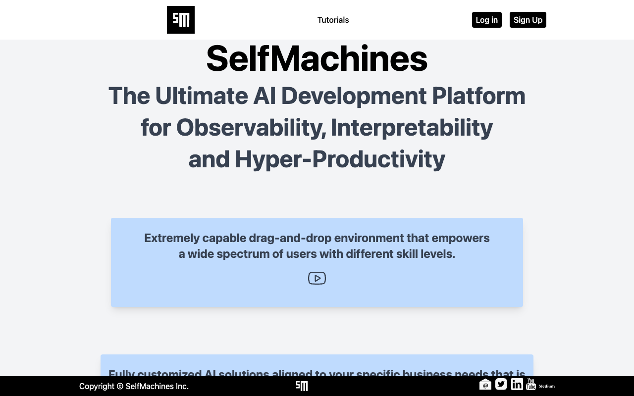 SelfMachines Inc. - Building ML Agents with No-Code Graph-Based Platform